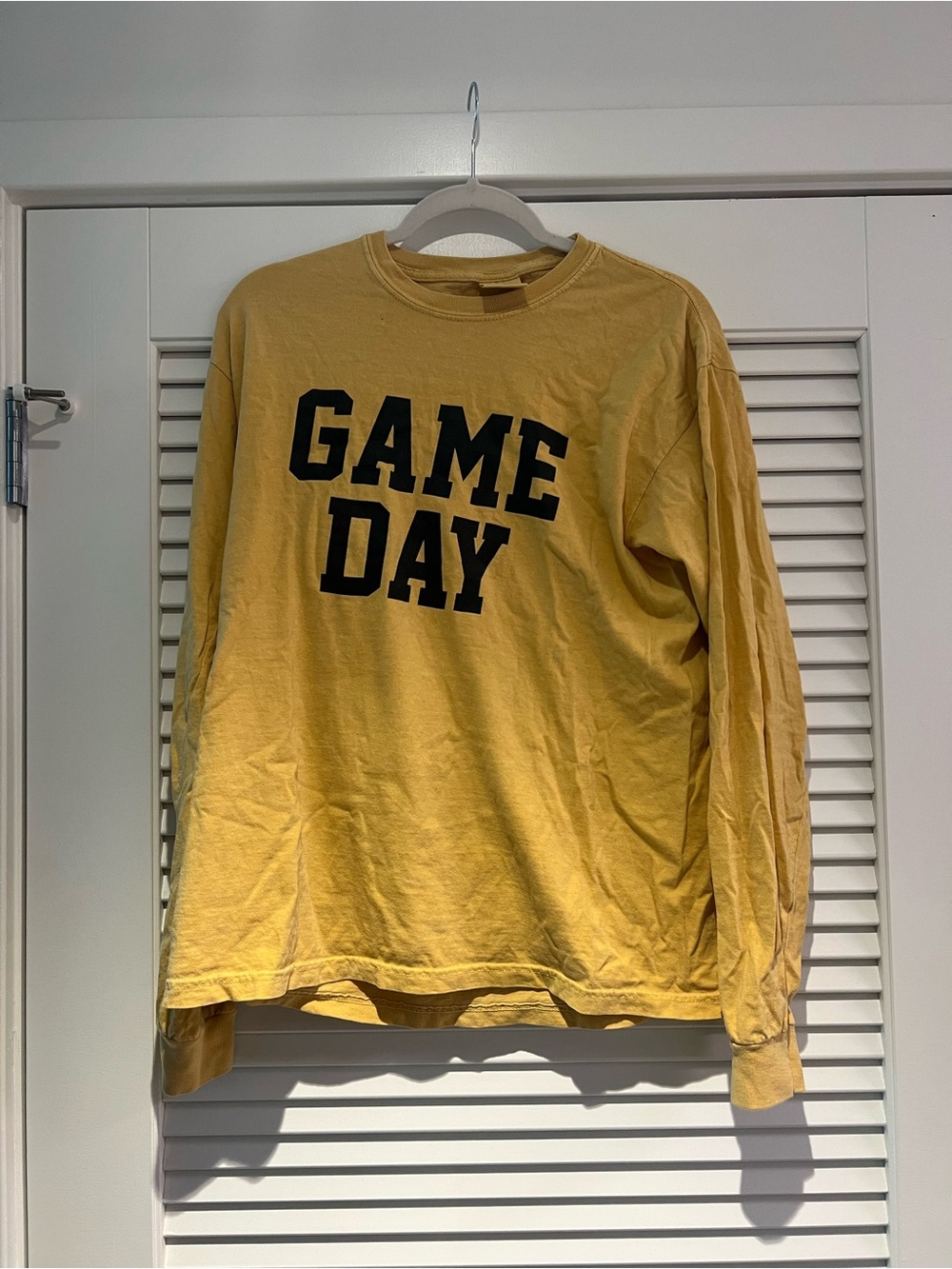 UNISEX Comfort Colors GAME DAY Long Sleeve Shirt - Yellow